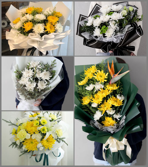 广西百色西林县那劳乡白事花束代送